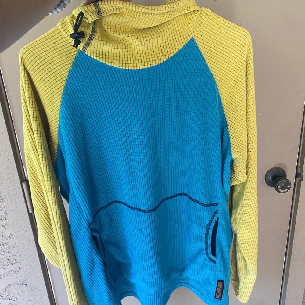 Melanzana womens XL yellow blue worn ONCE